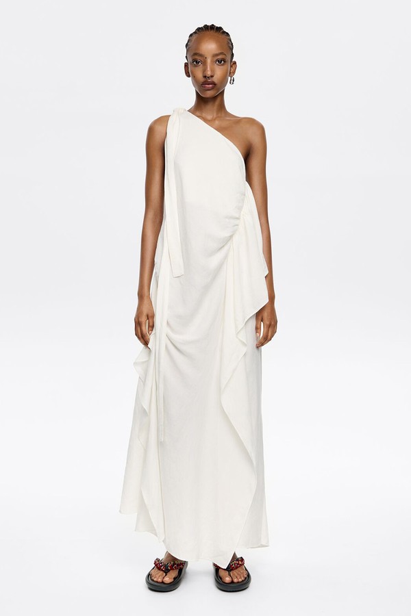 Ruched Dress With Maxi Scarves from Bimba Y Lola
