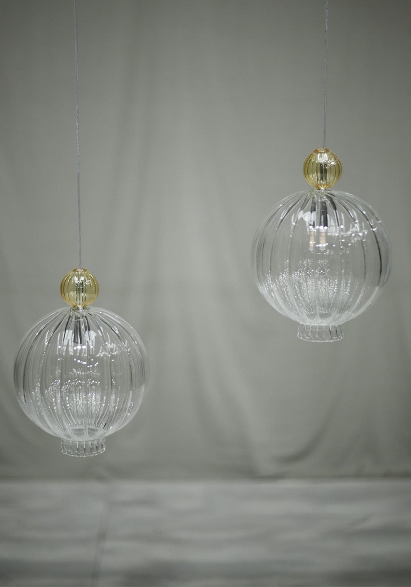 Italian Blown Glass Silhouette Pendant Lights from Tallboy Interiors
