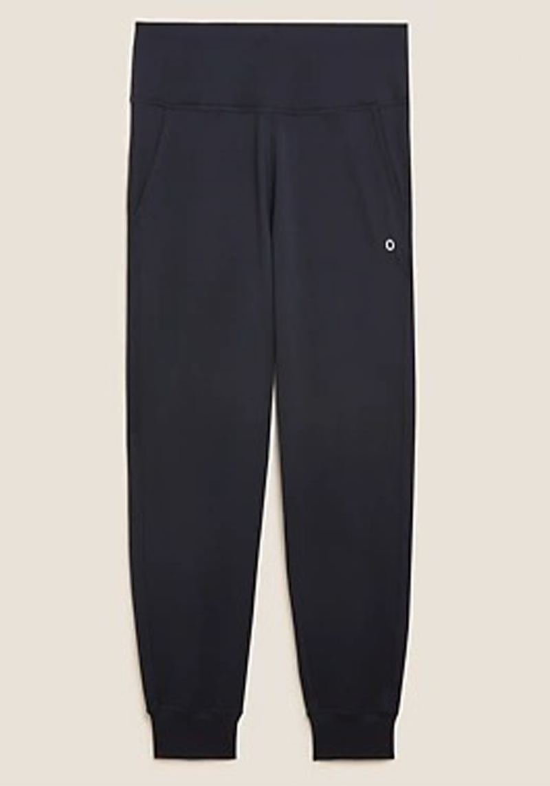 Cuffed High Waisted Sports Joggers