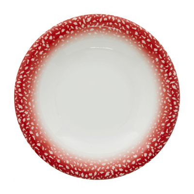 Red Patterned Bowl