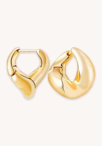 Molten Hoops in Gold