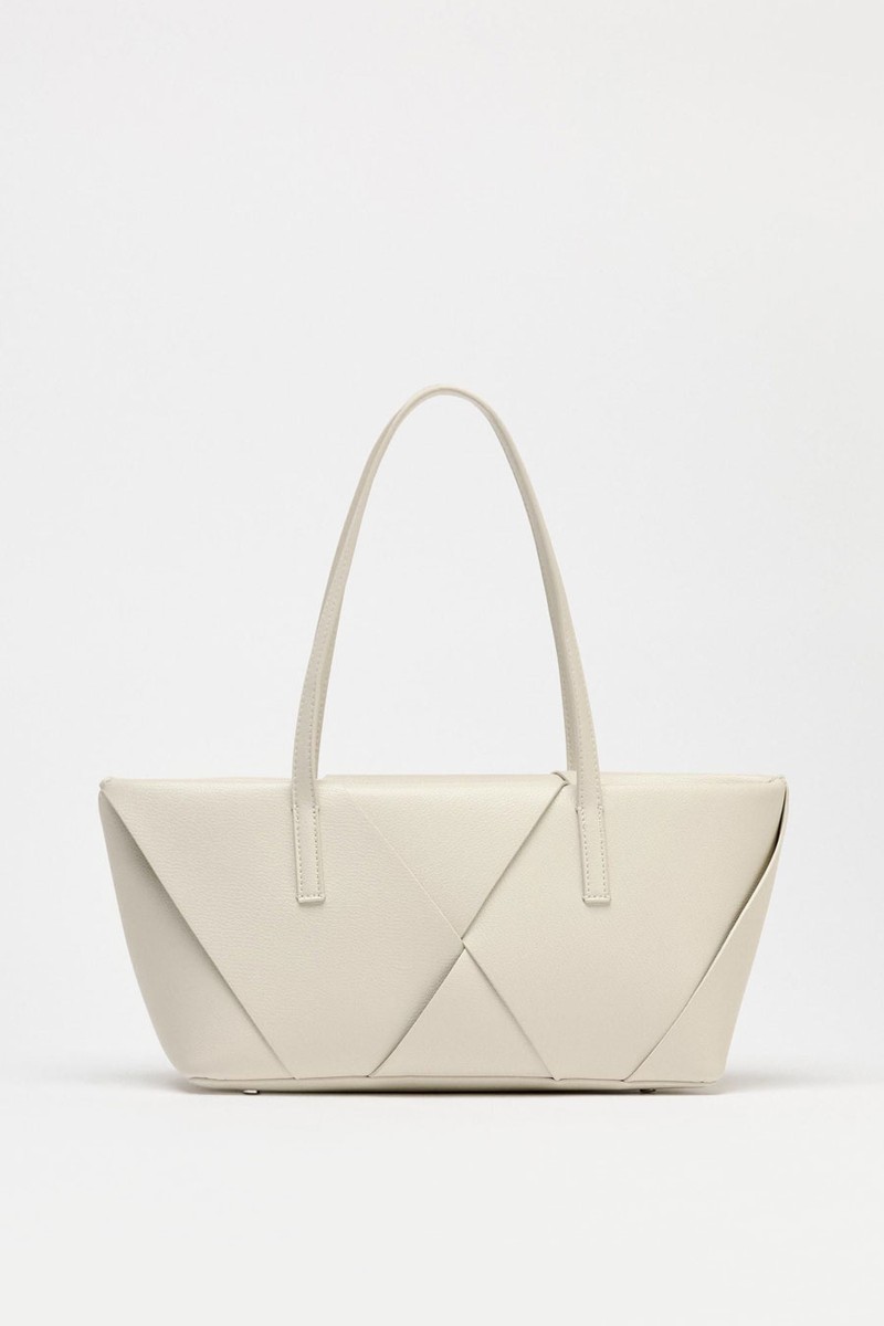 Woven Elongated Handbag from Zara