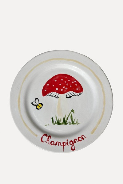 Champignon Plate from Harlie Brown Studio