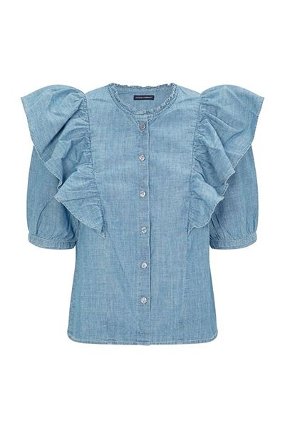 Jolene Ruffle Denim Shirt from Citizens Of Humanity