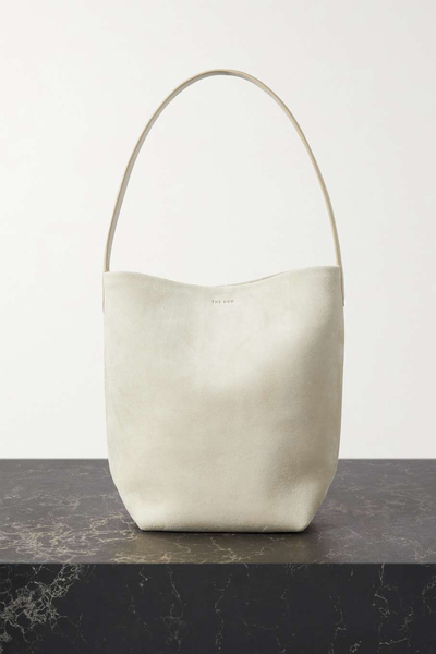 N/S Park Medium Textured-Leather Tote