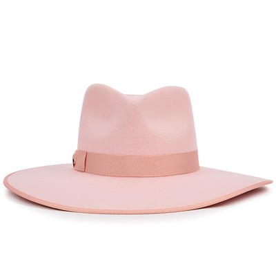 Stardust Rancher Pink Wool Felt Fedora from Lack Of Color 