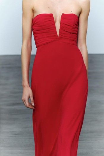 Draped Strapless Dress, £49.99 (was £109) | Zara