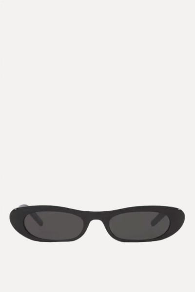 SL557 Rectangular-Frame Acetate Sunglasses from Saint Laurent