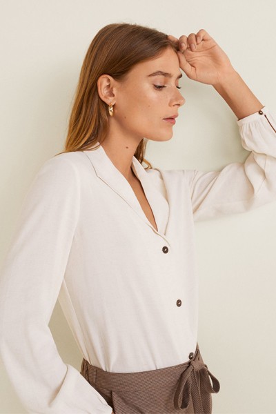 Camp-Collar Blouse