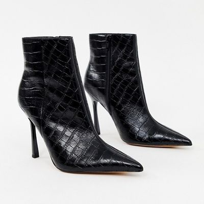 Leather Heeled Boots from ASOS Design