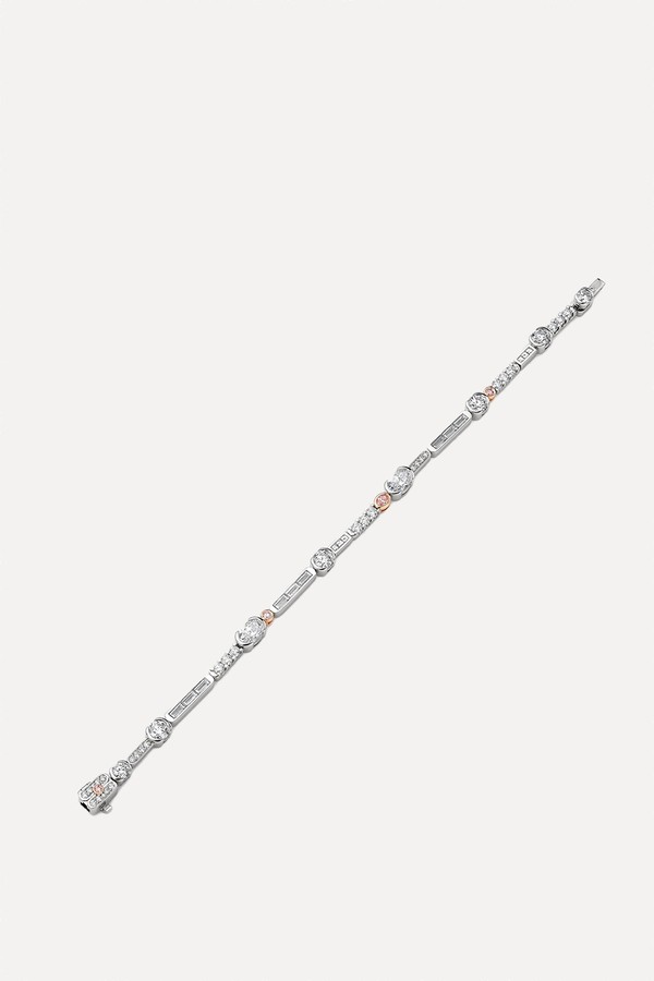 The National Gallery Play Of Light Diamond Platinum Bracelet
