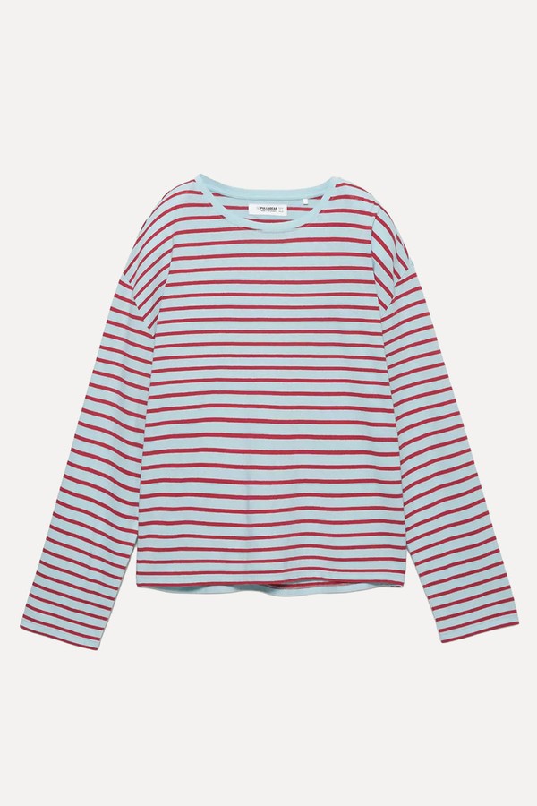 Long-Sleeve Striped T-Shirt from Pull & Bear