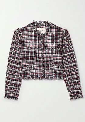 Nameo Cropped Fringed Cotton-Blend Tweed Jacket from Isabel Marant Étoile'