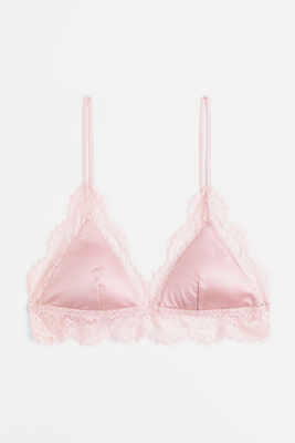 Lace-Trimmed Padded Bra  from H&M 