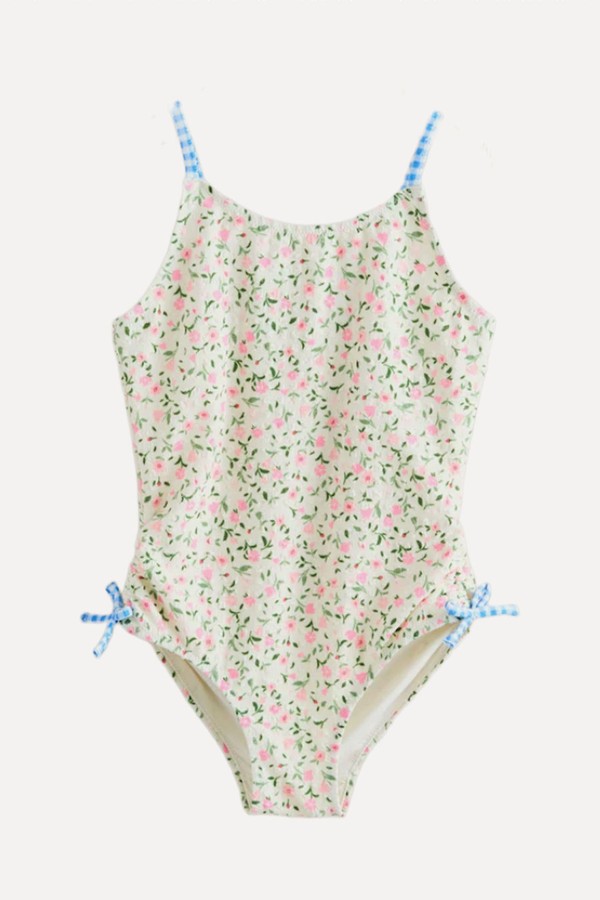 Ditsy Floral Strappy Ruched Swimsuit  from Next