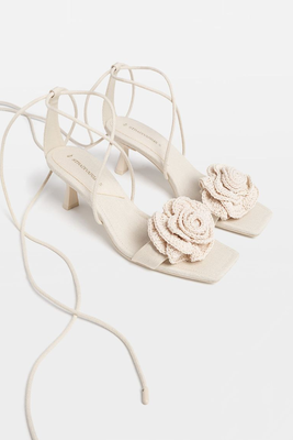Sandals With Floral Detail from Stradivarius