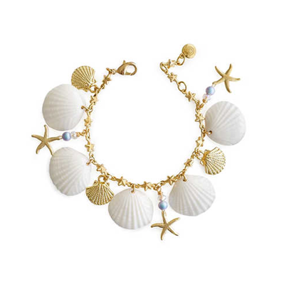 Little Mermaid Porcelain Seashell Bracelet from Porcelain 