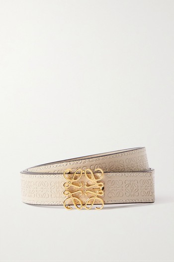  Anagram Reversible Debossed Leather Belt from Loewe