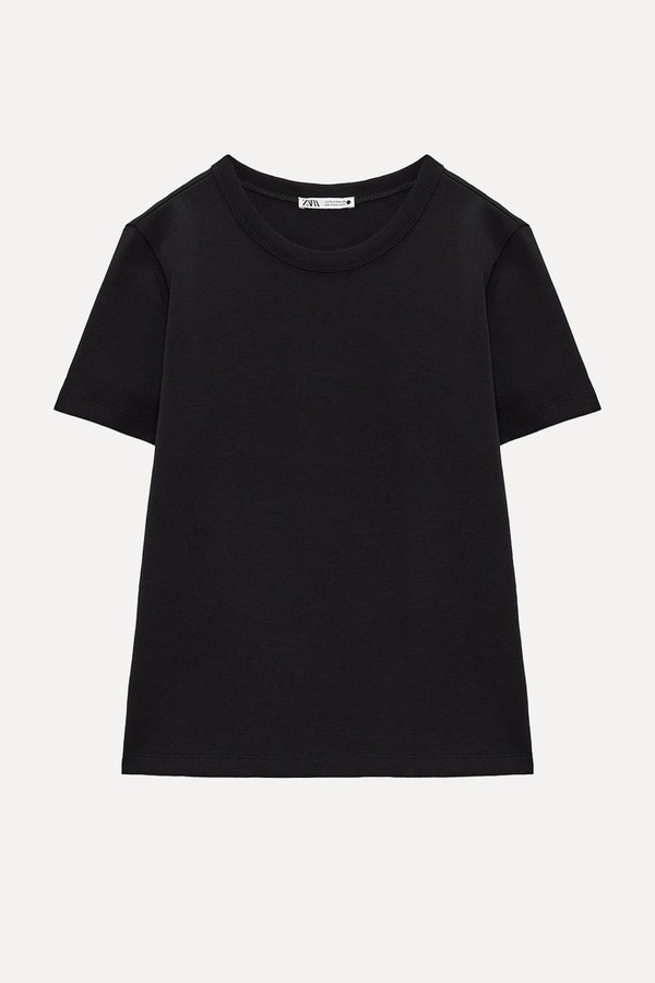 Heavy-Weight Cotton T-Shirt from Zara