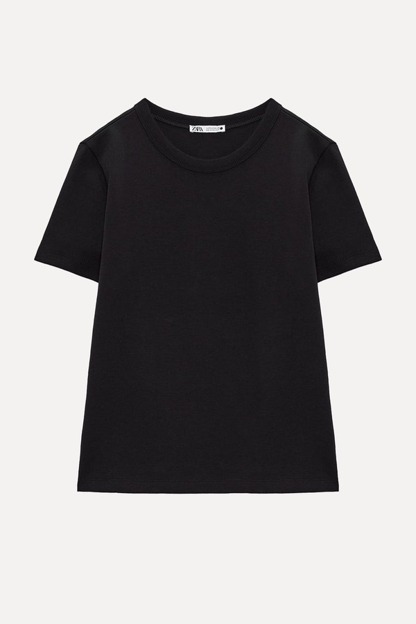 Heavy-Weight Cotton T-Shirt from Zara