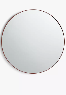 Thin Metal Frame Round Wall Mirror