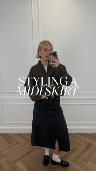 On this week’s #FridayFashionFix, Polly Sayer shows us 3 ways to style a midi skirt. Head to our stories to shop the full looks…