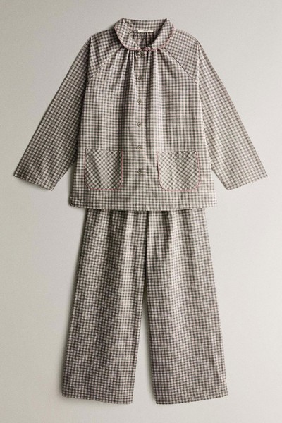 Check Flannel Christmas Set Of Pyjamas from Zara