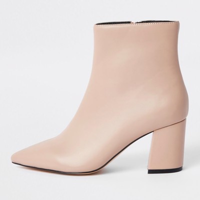 Pointed Block Heel Boots