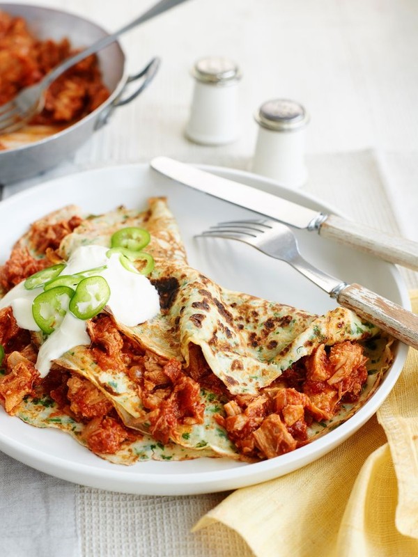 Chorizo & Pulled Pork Pancakes