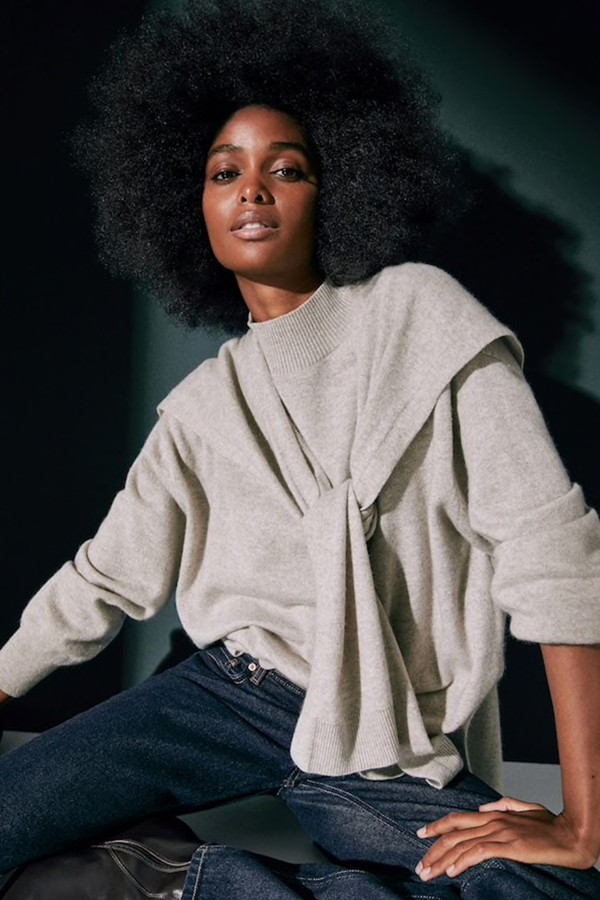 100% Cashmere Sweater Cape