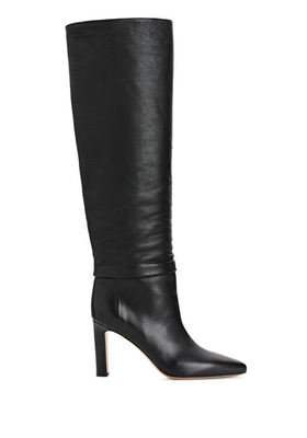 Knee-High Slouch Leather Boots from Arket 