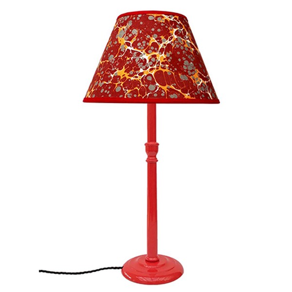 Tall Poppy Red Glossy Lamp