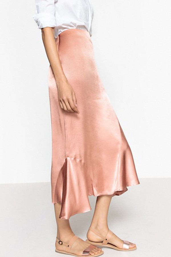 Silk Style Ruffled Midi from La Redoute