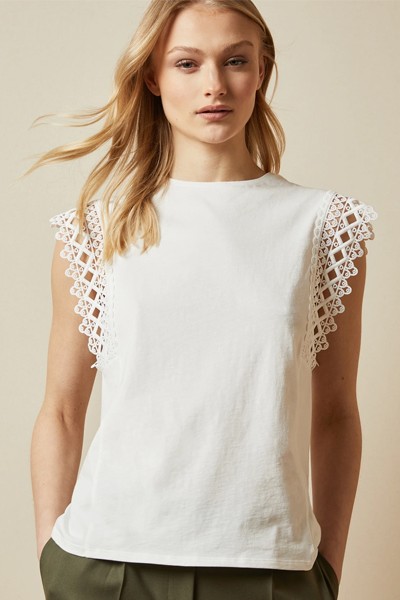 Lace Detail Sleeveless Top