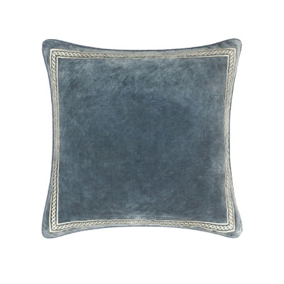 Shisho Embroidered Velvet Cushion from Birdie Fortescue