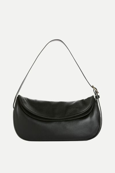 Curved Leather Bag from ARKET