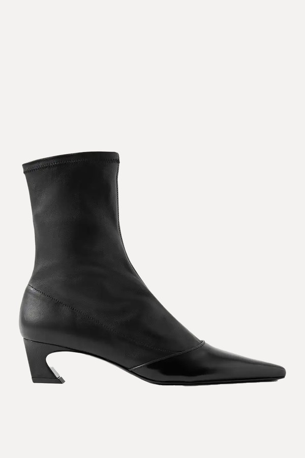 Patent-Trimmed Leather Ankle Boots from ACNE STUDIOS