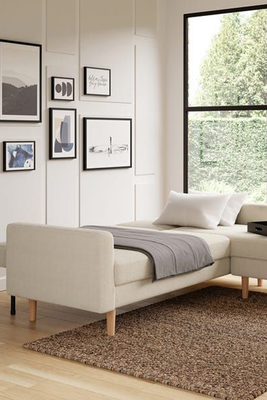 Jacob Sherpa Corner Sofabed from Dunelm