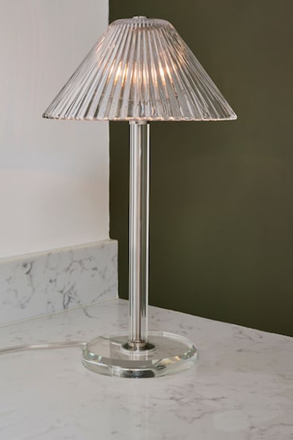 Pleat Glass Table Light from Jasper Conran London