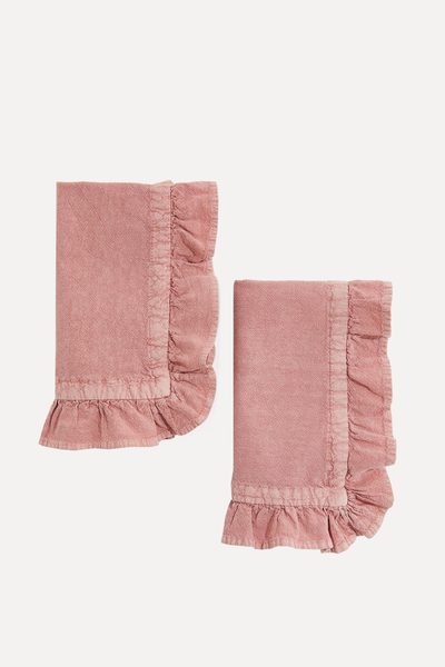2-Pack Frill-Trimmed Napkins from H&M Home