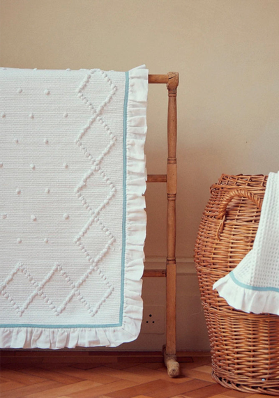 Linen Frill Bath Mat from Matilda Goad