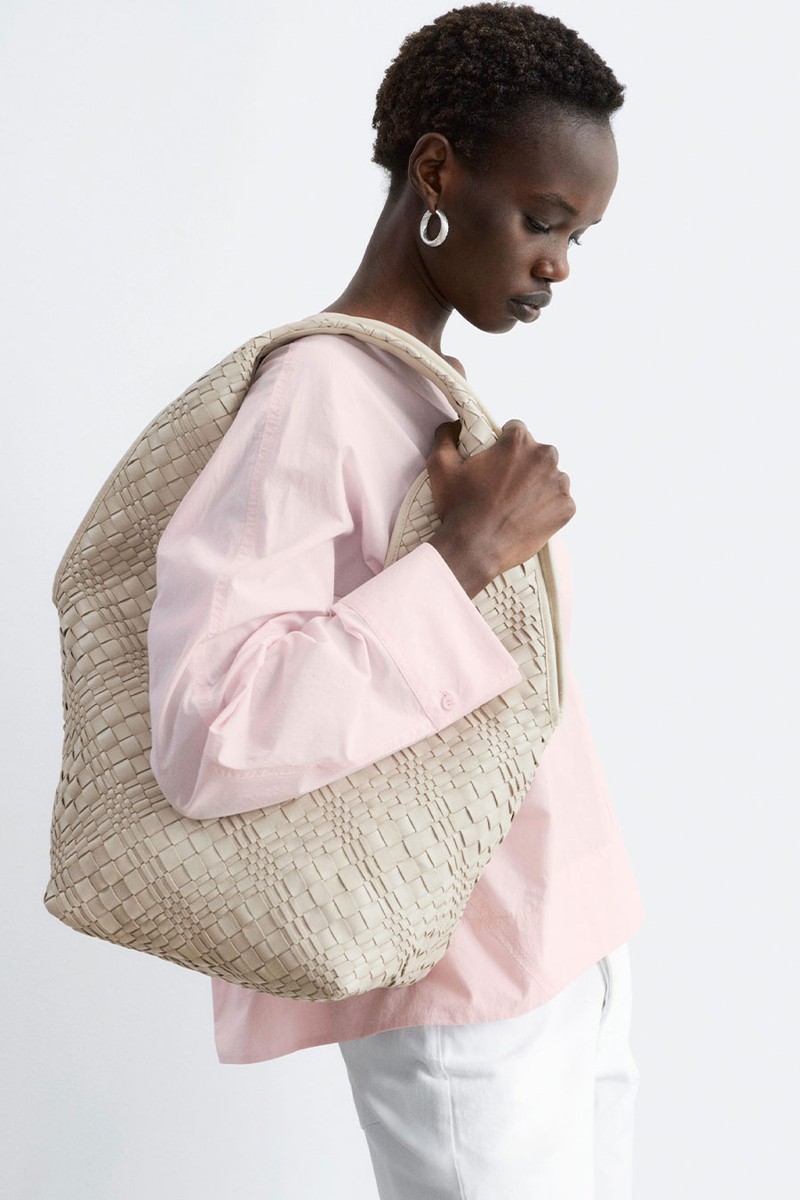 Braided Leather Tote from & Other Stories