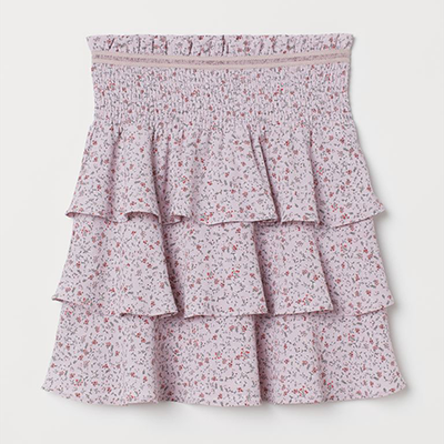 Tiered Crêpe Skirt from H&M 