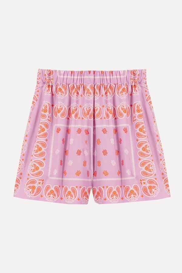 Paisley Print Shorts from Maje