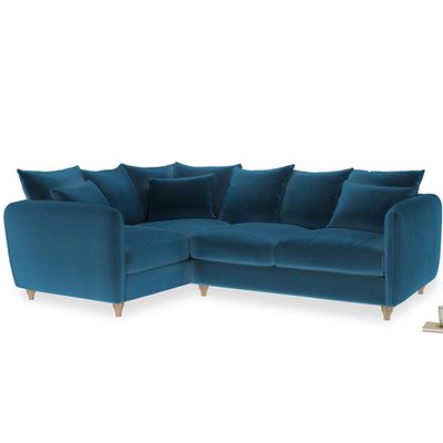 Podge Corner Sofa In Twilight Blue