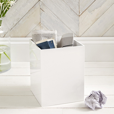 Lacquer Waste Paper Bin from The White Company