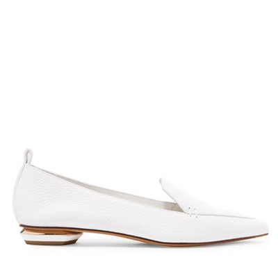 Beya Textured Leather Point-Toe Flats from Nicholas Kirkwood