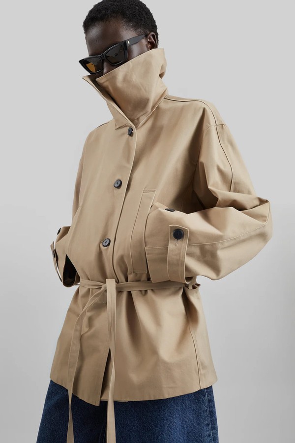 Lahti Belted Short Coat from The Frankie Shop