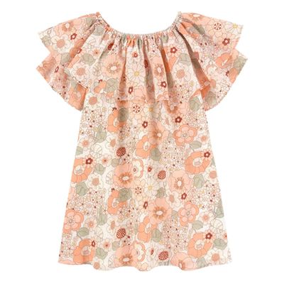 Flower Print Mini Me Ruffle Dress from Chloé