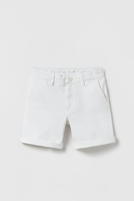 Plain Chino Bermuda Shorts